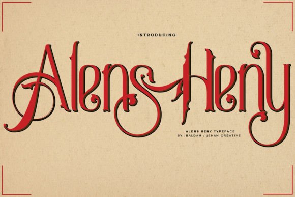 Alens Heny: A Display Font That Elevates Digital Branding