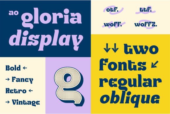 Ao Gloria Display Font for Handmade Creators
