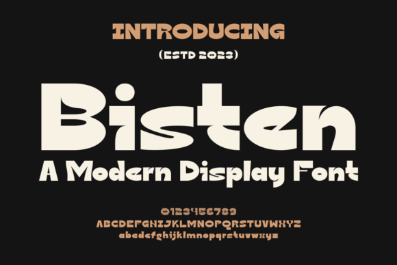 Bisten: A Bold, Authentic Display Font for Handmade Creators
