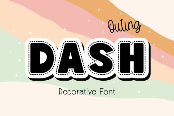Dash Outing: A Playful Display Font for Scroll-Stopping Brand Content