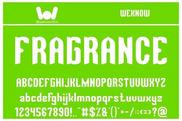 Fragrance: A Display Font That Adds Personality to Brand Identity