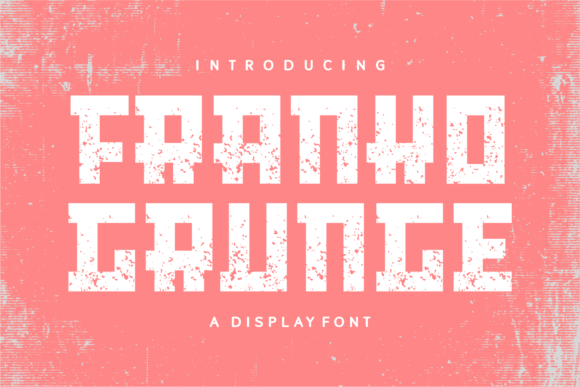 Franko Grunge: A Bold, Clean Display Font for Crafters & Sellers