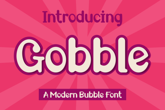 Gobble: A Bold Display Font for Digital Branding