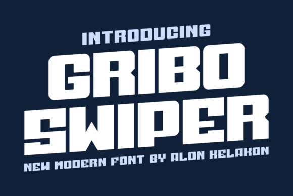Gribo Swiper: A Modern Display Font with Editorial Warmth