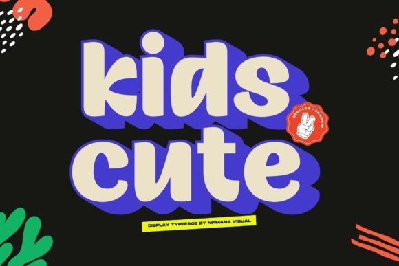 Kids Cute: A Playful Display Font That Makes Your Brand Feel Friendly & Polished