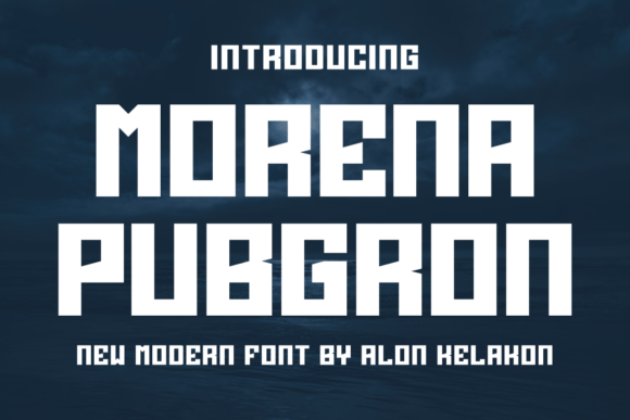 Morena Pubgron: A Bold, Confident Display Font for Real Branding