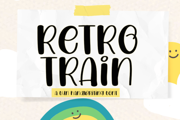 Retro Train: A Handwritten Display Font with Quiet Confidence