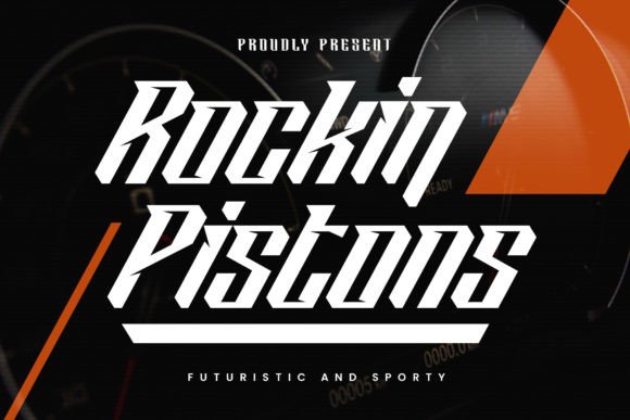 Rockin Pistons: A Display Font That Moves Your Handmade Brand