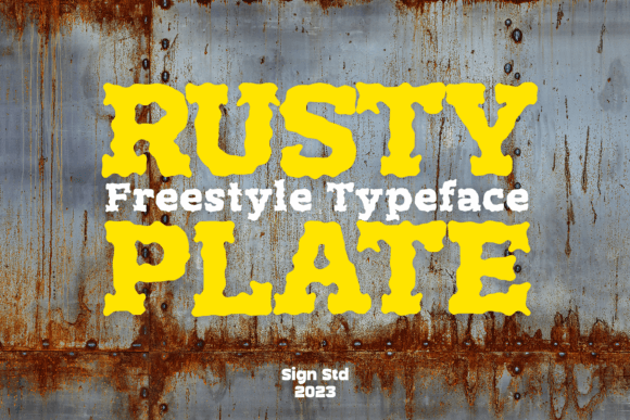 Rusty Plate: A Display Font That Builds Brand Trust