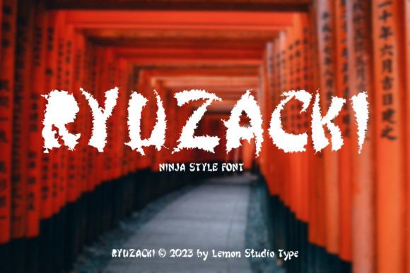 Ryuzacki: A Ninja-Inspired Display Font That Strengthens Your Brand