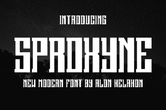 Sproxyne: A Display Font That Makes Headlines Feel Like Magic