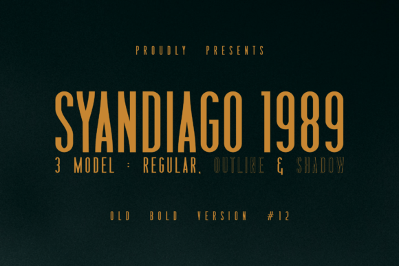 Syandiago 1989: A Thoughtful Display Font for Editorial Warmth