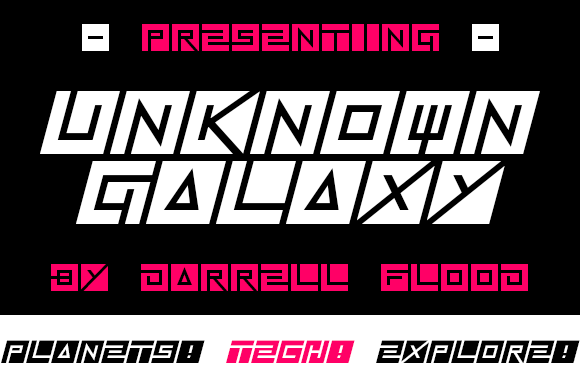Unknown Galaxy: A Display Font That Sparks Curiosity