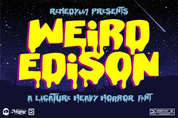 Weird Edison: A Spooky Display Font That Grabs Attention
