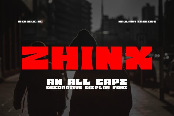 Zhinx: A Bold Display Font That Commands Attention